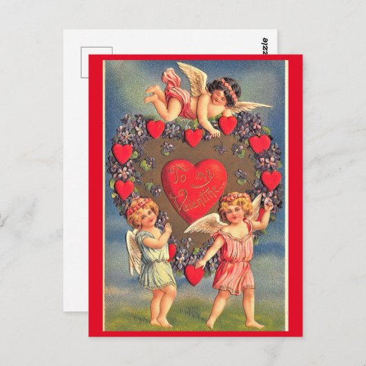 Valentijnsdag Holiday Briefkaart (Voorkant / Achterkant)