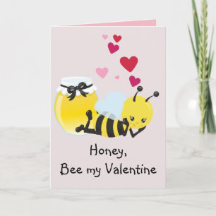 Valentijnsdag Honey Bee My Cute Wenskaart Feestdagen Kaart