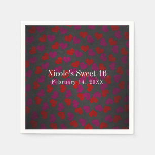 Valentijnsdag hoort de feestdag vieren servetten