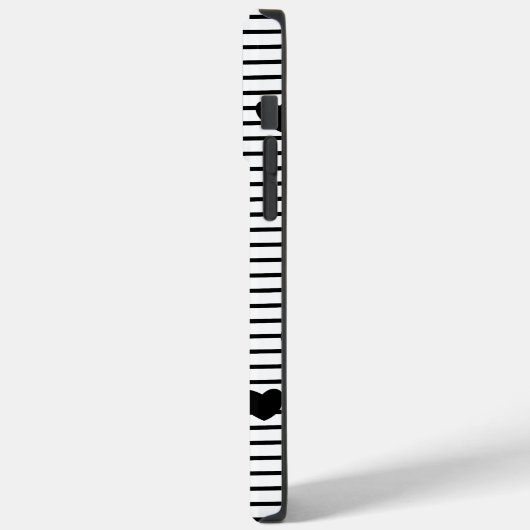 Valentijnsdag hoort zwarte witte strepen Case-Mate iPhone case (Achterkant / Links)