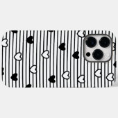 Valentijnsdag hoort zwarte witte strepen Case-Mate iPhone case (Achterkant (horizontaal))