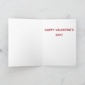 Valentijnsdag Hot Stuff Lips Kiss Kaart (Binnen)