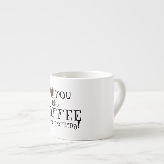 Valentijnsdag houdt van Coffee Espresso Mok (Voorkant rechts)