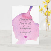 Valentijnsdag Ik Hield van je toen en houd nog ste Kaart (Gele Bloem)