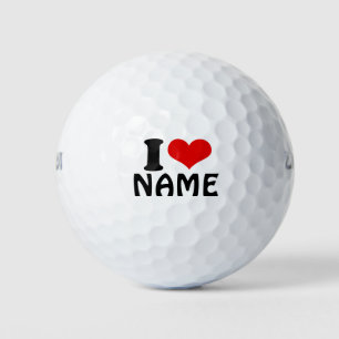 Valentijnsdag Ik hou van Aangepast hart Golfballen