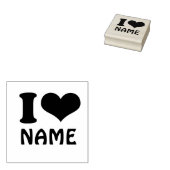  Valentijnsdag Ik hou van Aangepast hart Rubberstempel (Gestempeld)