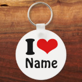  Valentijnsdag Ik hou van Aangepast hart Sleutelhanger (Voorkant)