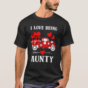 Valentijnsdag ik hou van een ouderwetse roodspelwa t-shirt