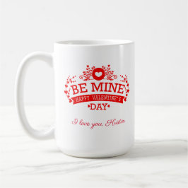  Valentijnsdag Ik hou van je Tweekleurige Koffiemok