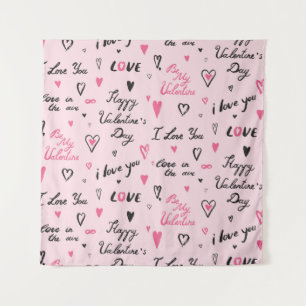Valentijnsdag: 'Ik hou van jou' achtergrond. Wandkleed