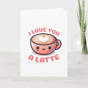Valentijnsdag 'Ik hou van jou' koffiekopje Kaart