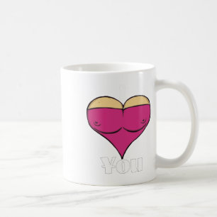 Valentijnsdag Ik Hou Van Jou Met Mijn Grote Borst  Koffiemok