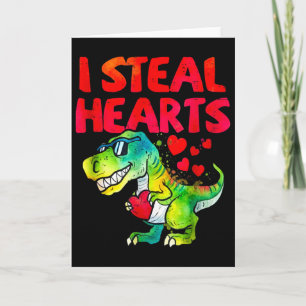 Valentijnsdag Ik steel harten Trex Dino Peuter Kin Kaart