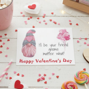 Valentijnsdag Ik zal je vriendelijke Gnome zijn Briefkaart