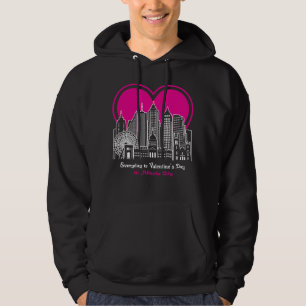 Valentijnsdag in Atlanta City Hoodie