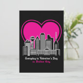 Valentijnsdag in Dallas City Kaart (Staand voorkant)
