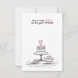 Valentijnsdag in de klas notitiekaartje