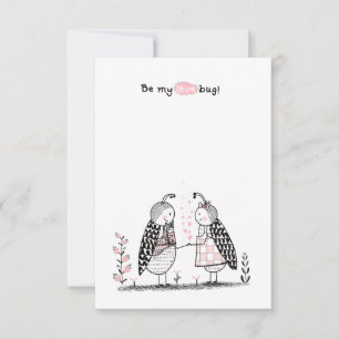 Valentijnsdag in de klas notitiekaartje