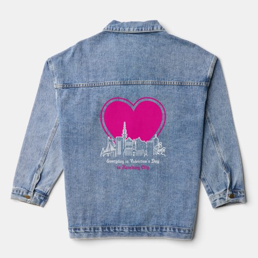 Valentijnsdag in Hamburg-Stad Denim Jacket