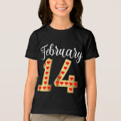 Valentijnsdag in kind Tri-Blend shirt (Voorkant)