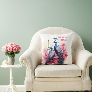 Valentijnsdag in Parijs - Paar pauwen - Kussen