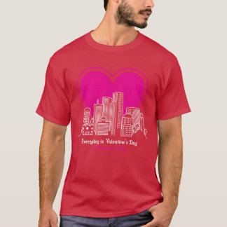 Valentijnsdag in Phoeni City retro T-shirt