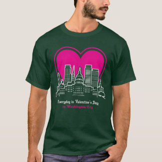 Valentijnsdag in Washington City vriend T-shirt