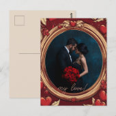  Valentijnsdag ingelijst Briefkaart (Voorkant / Achterkant)