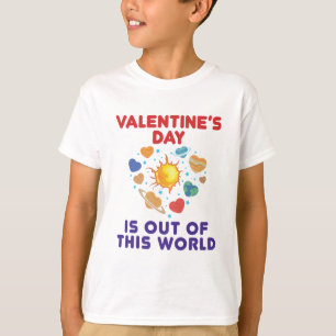 Valentijnsdag is uit dit wereldplanetenkoord t-shirt