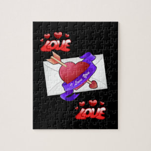 Valentijnsdag Jigzaag Puzzle Legpuzzel