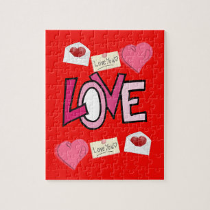 Valentijnsdag Jigzaag Puzzle Legpuzzel