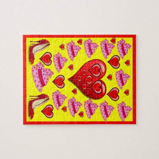 Valentijnsdag Jigzaag Puzzle Legpuzzel (Horizontaal)