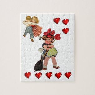Valentijnsdag Jigzaag Puzzle Legpuzzel