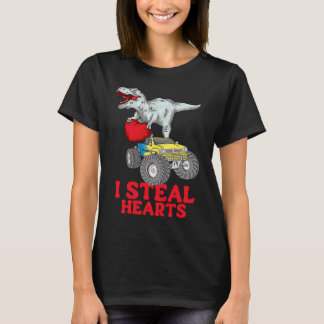 Valentijnsdag jongens Kinderen Dinosaur rex  Ik st T-shirt