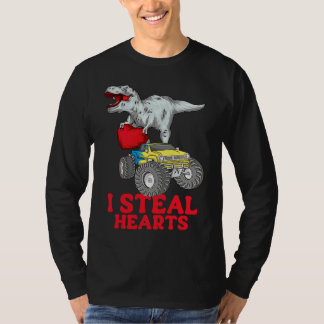 Valentijnsdag jongens Kinderen Dinosaur rex  Ik st T-shirt