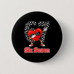 Valentijnsdag jongens kinderen meisjes harten dabb ronde button 5,7 cm