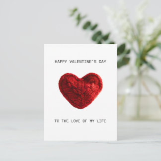 VALENTIJNSDAG KAART aan de liefde van mijn leven