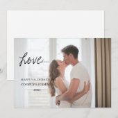 Valentijnsdag Kaart - Bedekt met Liefde, Donker (Voorkant / Achterkant)
