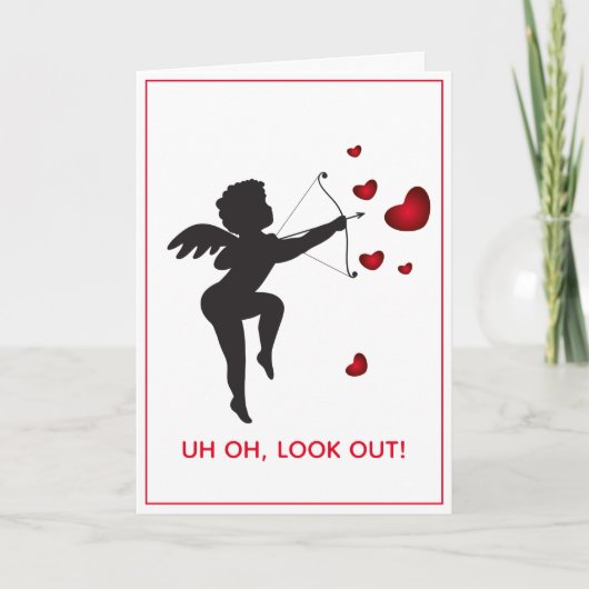 Valentijnsdag Kaart-Cupid Holiday Kaart (Voorkant)