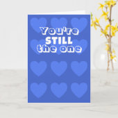 Valentijnsdag kaart met blauwe harten van Jo Afbee (Gele Bloem)