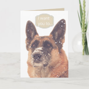 Valentijnsdag Kaart met Duitse Herder