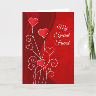 Valentijnsdag Kaart-Mijn speciale vriend Feestdagen Kaart