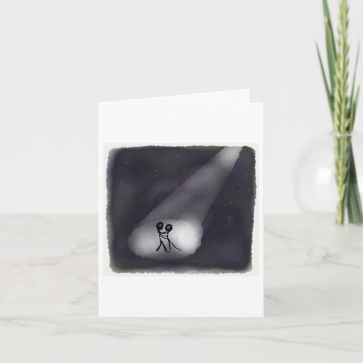 Valentijnsdag kaart - Romantisch dansen (Voorkant)