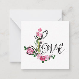 Valentijnsdag kaart vol liefde notitiekaartje