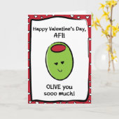 Valentijnsdag Kaart voor AFI (Gele Bloem)