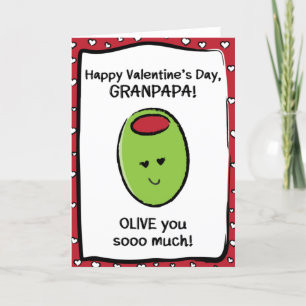 Valentijnsdag Kaart voor Granpapa