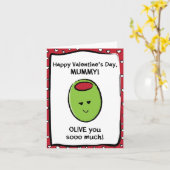 Valentijnsdag Kaart voor mummie (Gele Bloem)