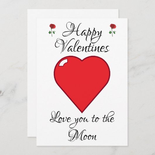  Valentijnsdag Kaarten Hartmut (Voorkant / Achterkant)