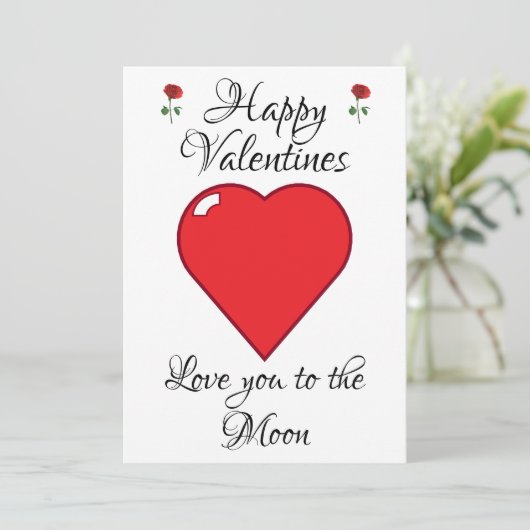  Valentijnsdag Kaarten Hartmut (Staand voorkant)