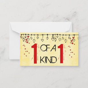 Valentijnsdag Kaarten voor kinderen Notitiekaartje